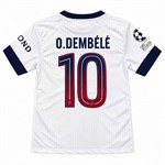 Ousmane Dembele Nr. 10 voetbaltenue voor kinderen – shirt en short – maat 116–122 cm, 6–7 jaar
