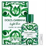 Dolce & Gabbana Light Blue Capri In Love Pour Homme Travel Retail Exclusive - Eau de Parfum - Geurmonster - 2 ml