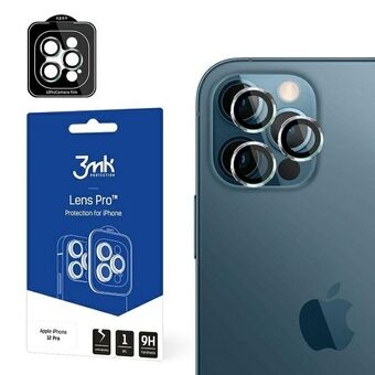 3MK Lens Protection Pro iPhone 12 Pro Bescherming voor de cameralens met montageframe 1 stuk.