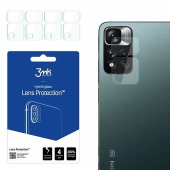 3MK Lens Protect Xiaomi Redmi Note 11 Pro + 5G Cameralens bescherming 4 st.