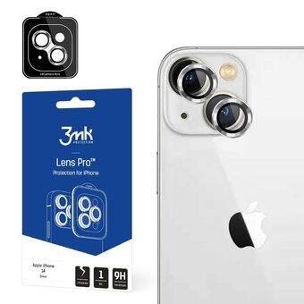 3MK Lens Protection Pro iPhone 14 Plus 6.7" zilver / zilver Cameralens bescherming met montageframe 1 st.