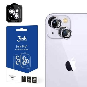 3MK Lensbescherming Pro iPhone 14 Plus 6.7" violet / violet Cameralensbescherming met montageframe 1 st.
