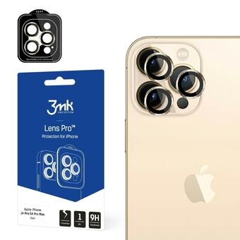 3MK Lens Protection Pro iPhone 14 Pro / 14 Pro Max Goud Lensbescherming met bevestigingsframe 1 stuk.