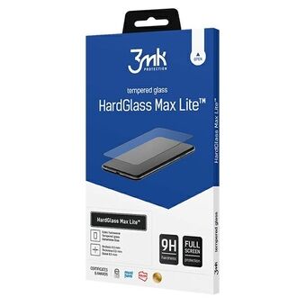 3MK HardGlass Max Lite Xiaomi Redmi 11 Prime zwart / zwart volledig schermglas