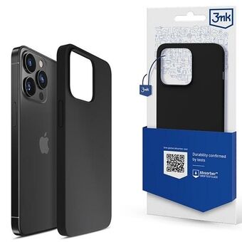 3MK Silicone Cover iPhone 13 Pro 6.1" zwart/zwart