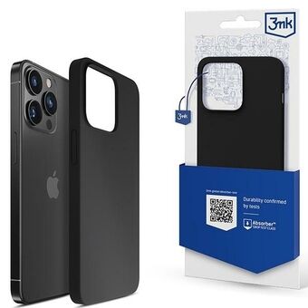 3MK Silicone Cover iPhone 14 Pro Max 6.7" zwart/zwart