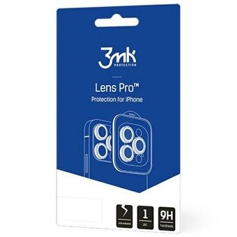 3MK Lens Protection Pro voor iPhone 14 6.1" blauw/sierra blauw. Bescherming voor de camera lens met een montuurbevestiging, 1 stuk.
