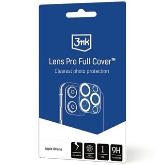 3MK Lens Pro Volledige Cover iPhone 13 Mini/ 13 Gehard glas voor de cameramodule met montageframe 1 stuk