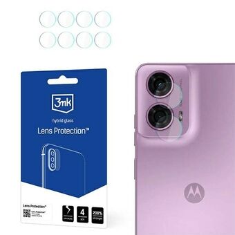 3MK Lens Protect is een lensbeschermer voor de Motorola Moto G24. Het beschermt de lens van de camera. Het wordt geleverd in een set van 4 stuks.