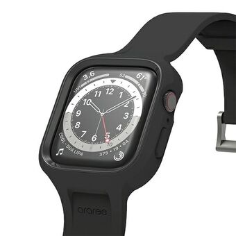 Araree hoesje met bandje Duple Pro Apple Watch 44/45mm zwart AR70-01866A