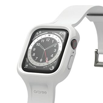 Araree hoesje met bandje Duple Pro voor Apple Watch 44/45mm wit/white AR70-01866B