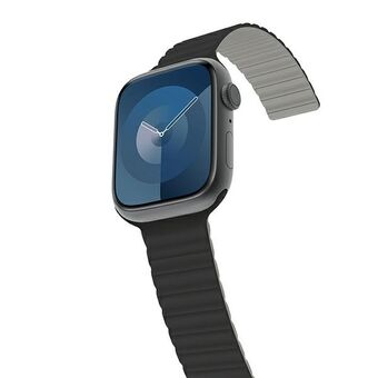Araree pasek Silicone Link voor Apple Watch 42/44/45/49mm zwart-grijs AR70-01907A.