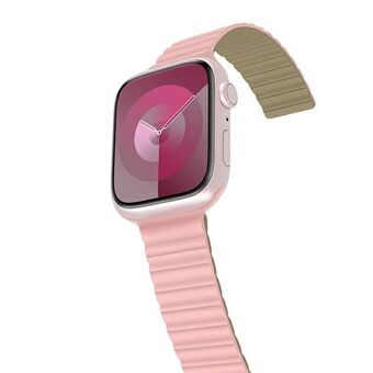 Araree pasek Silicone Link Apple Watch 38/40/41mm różowo-zielony/pink-khaki AR70-01908B.

Vertaling: Araree Silicone Link Apple Watch-bandje 38/40/41mm in roze-groen/pink-khaki AR70-01908B.