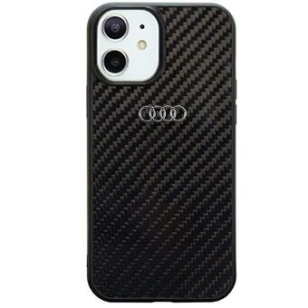Audi Carbon Fiber iPhone 11 / Xr 6.1" zwart/zwart harde hoes AU-TPUPCIP11-R8/D2-BK