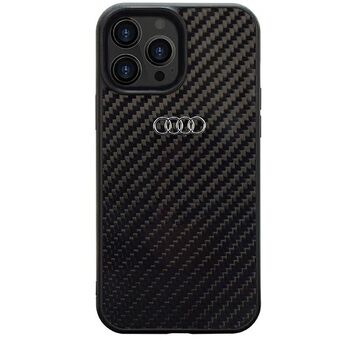 Audi Carbon Fiber iPhone 13 Pro Max 6,7" zwart/zwart hardcase AU-TPUPCIP13PM-R8/D2-BK