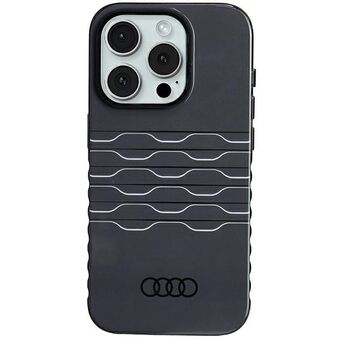 Audi IML MagSafe hoesje iPhone 15 Pro 6.1" zwart harde hoes AU-IMLMIP15P-A6/D3-BK