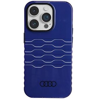 Audi IML MagSafe-hoesje voor iPhone 14 Pro 6.1", blauw marineblauwe hardcase AU-IMLMIP14P-A6/D3-BE