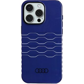 Audi IML MagSafe-hoesje voor iPhone 15 Pro Max 6.7" in donkerblauw/navy blauw, hardcase AU-IMLMIP15PM-A6/D3-BE.