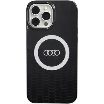 Audi IML Groot Logo MagSafe Hoesje iPhone 13 Pro Max 6.7" zwart hardcase AU-IMLMIP13PM-Q5/D2-BK