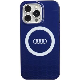 Audi IML Groot Logo MagSafe Hoesje iPhone 13 Pro / 13 6.1" blauw/navy blauw hardcase AU-IMLMIP13P-Q5/D2-BE