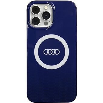 Audi IML Groot Logo MagSafe Hoesje iPhone 13 Pro Max 6.7" blauw hardcase AU-IMLMIP13PM-Q5/D2-BE