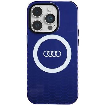 Audi IML Big Logo MagSafe-hoesje iPhone 14 Pro 6.1" blauw/navy blauw hardcase AU-IMLMIP14P-Q5/D2-BE