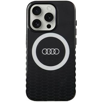 Audi IML Groot Logo MagSafe Case iPhone 15 Pro 6.1" zwart hardcase AU-IMLMIP15P-Q5/D2-BK