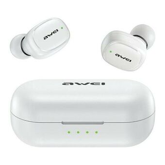 AWEI draadloze Bluetooth 5.1 T13 Pro TWS-oordopjes + witte/oplaadstation