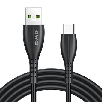 AWEI kabel CL-115T USB naar USB-C zwart/zwart