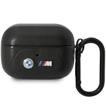 BMW BMAP22PVTK AirPods Pro hoes zwart/zwart leer Curved Line