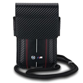 BMW Torebka BMPSP15XMSCAKR Wallet Bag czarny/carbon black Red Stripes