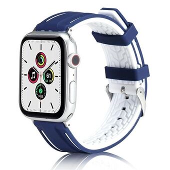 Beline Apple Watch Solid Siliconen band 38/40/41 mm marineblauw/wit marineblauw/wit