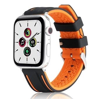 Beline Apple Watch Solid Siliconen band 42/44/45/49 mm oranje/zwart oranje/zwart