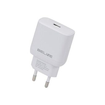 Beline Ład. siec. 1x USB-C 25W wit (alleen kop) PD 3.0 BLNCW25 GaN