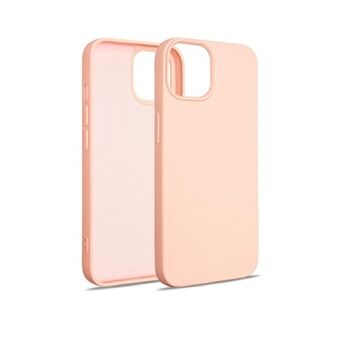 Beline hoesje Siliconen iPhone 15 6,1" roze-goud