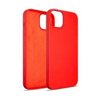 Beline hoesje van siliconen voor iPhone 15 Plus 6,7" rood
