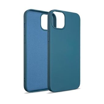 Beline hoesje van siliconen voor iPhone 15 Plus 6,7" in blauw.