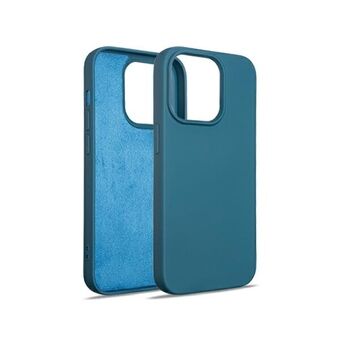 Beline Hoesje Siliconen iPhone 15 Pro 6,1" blauw