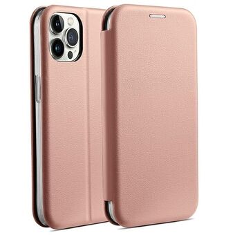 Beline Etui Boek Magnetisch iPhone 15 Pro 6,1" roze goud