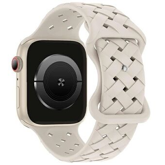 Beline band Apple Watch Silicone Woven 38/40/41mm beige/sterrenlicht doos
