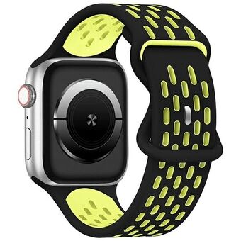 Beline polsband Apple Watch Nieuwe Sport Silicone 42/44/45/49mm zwart/geel zwarte/gele doos