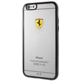 Ferrari Hardcase FEHCP6BK iPhone 6/6S racing shield transparant zwart