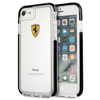 Ferrari Hardcase FEGLHCP7BK iPhone 7/8 SE 2020 / SE 2022 Schokbestendig transparant zwart