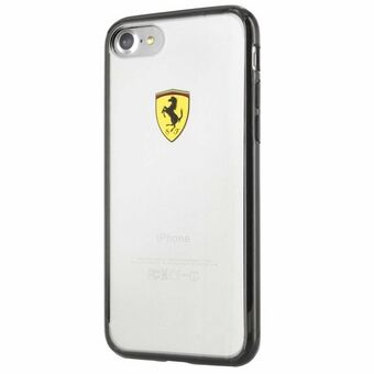 Ferrari Hardcase FEHCP7BK iPhone 7/8 / SE 2020 / SE 2022 Zwart / Transparant Racing Shield