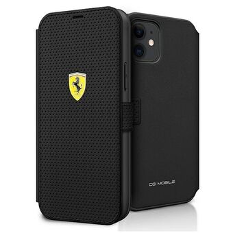 Ferrari iPhone 12 Mini Black Book On Track Geperforeerd