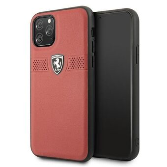 Ferrari iPhone 11 Pro Rood Hardcase Off Track Leer
