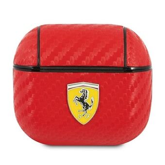 Ferrari FESA3CARE AirPods 3 hoes rood/rood On Track PU Carbon