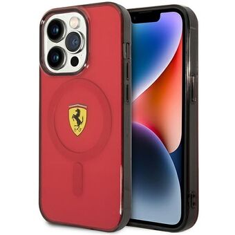 Ferrari FEHMP14LUKR iPhone 14 Pro 6.1" rood/rood hardcase Doorschijnend Magsafe