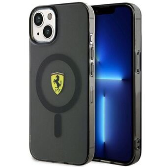 Ferrari FEHMP14SURKK iPhone 14 6.1" zwart/zwart hardcase Doorschijnend Magsafe
