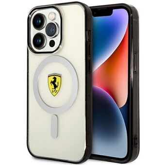 Ferrari FEHMP14LURKT iPhone 14 Pro 6,1" doorzichtige/transparante hardcase Outline Magsafe